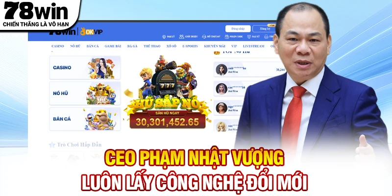 CEO Phạm Nhật Vượng luôn lấy công nghệ để đổi mới