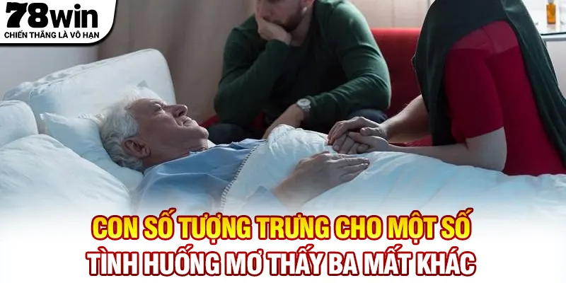 Con số tượng trưng cho một số tình huống mơ thấy ba mất khác