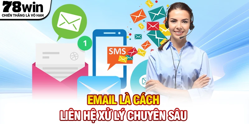 Email là cách liên hệ 78WIN xử lý chuyên sâu