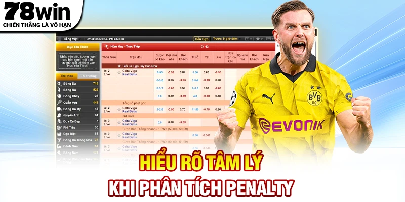 Hiểu rõ tâm lý cầu thủ khi phân tích kèo penalty