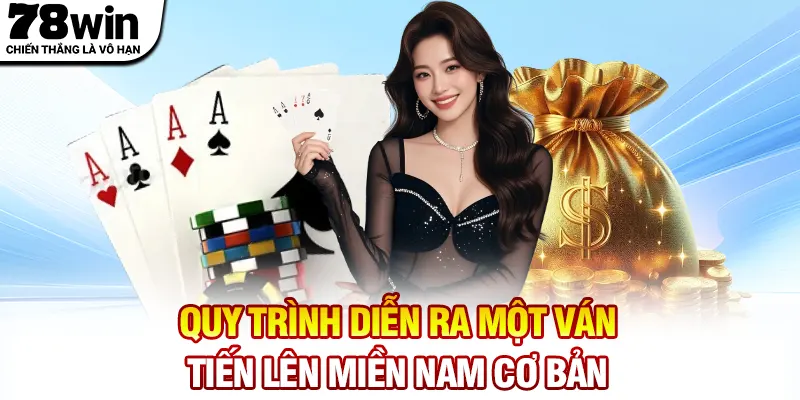 Quy trình diễn ra một ván tiến lên miền Nam cơ bản 